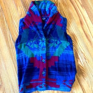 Chaps Aztec vest size Medium